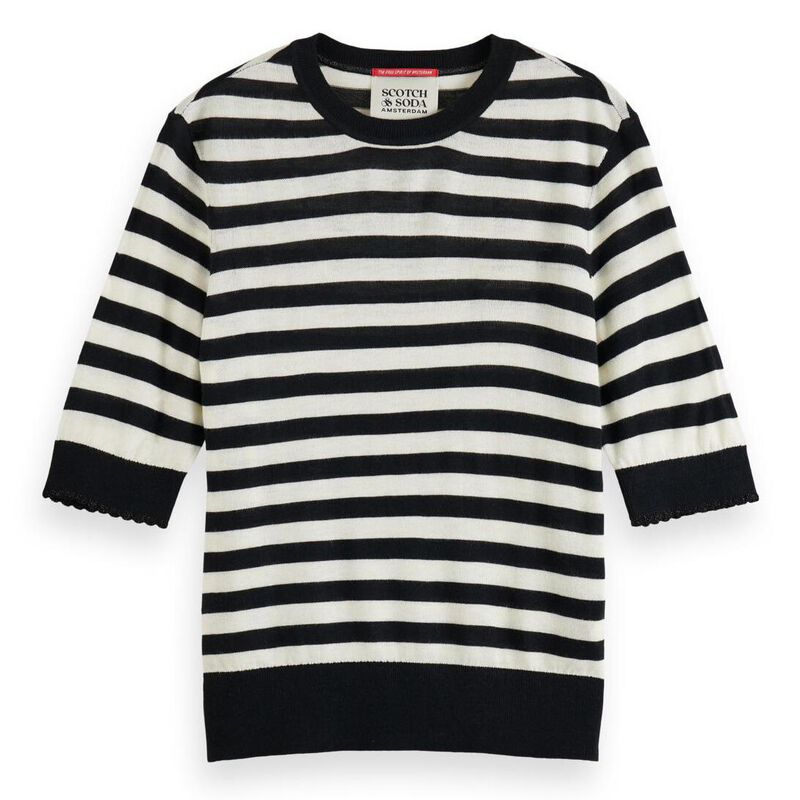 Scotch & Soda Crew Neck Short Sleeved Pullover image number 0